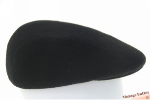 © VintageHatter.com | f-9017-57-16 Preshaped flatcap Formen black woolmix 57 Preshaped flatcap Formen black woolmix 57